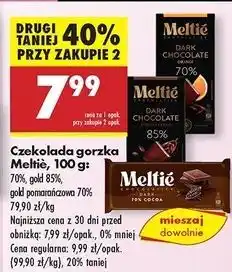 Biedronka Czekolada gorzka 70% Meltie oferta