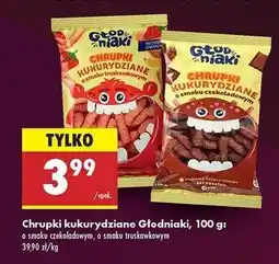 Biedronka Chrupki kukurydziane truskawkowe Głodniaki oferta