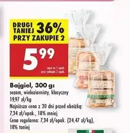 Biedronka Bajgle wieloziarniste Smashed oferta