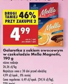 Biedronka Galaretka w czekoladzie wiśniowa Magnetic Mella oferta