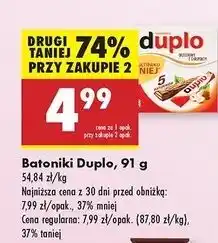 Biedronka Wafel z nadzieniem orzechowym w czekoladzie Ferrero Duplo oferta