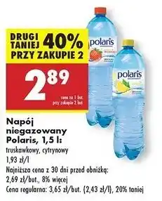 Biedronka Woda cytrynowa Polaris oferta