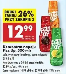 Biedronka Koncentrat napoju pomarańczowy Fizz Up oferta
