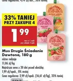 Biedronka Mus truskawki jabłka Dawtona oferta