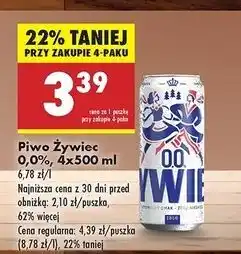Biedronka Piwo Żywiec Bezalkoholowe oferta