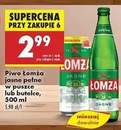 Biedronka Piwo Łomża Jasne (Dawniej Export) oferta