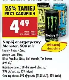Biedronka Napój energetyczny Monster Energy The Doctor Vr 46 oferta