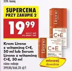 Biedronka Odżywczy krem głeboko nawilżający Lirene C+E Pro Vitamin Energy oferta
