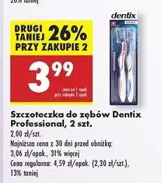 Biedronka Szczoteczka do zębów professional średnia Dentix oferta