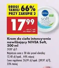 Biedronka Krem do twarzy i ciała intensywnie nawilżający Nivea Soft oferta