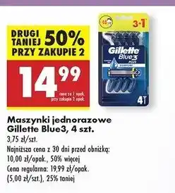 Biedronka Maszynka do golenia Gillette Blue 3 Plus oferta
