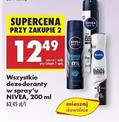 Biedronka Antyperspirant clear Nivea Invisible Black & White oferta