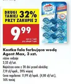 Biedronka Zawieszka do wc żelowa cytrusowa świeżość Agent Max oferta
