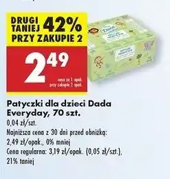 Biedronka Patyczki dla niemowląt Dada oferta