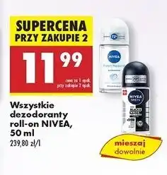 Biedronka Antyperspirant original Nivea Men Invisible Black & White oferta