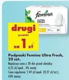 Biedronka Podpaski fresh Femina Ultra oferta