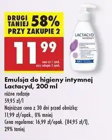 Biedronka Emulsja do higieny intymnej łagodząca Lactacyd Femina oferta