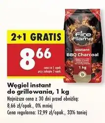Biedronka Węgiel instant Fire & Flame oferta