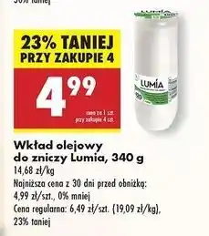 Biedronka Wkład olejowy do zniczy 340 g 120 h Lumia oferta