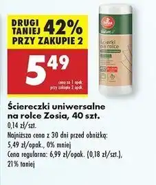 Biedronka Ściereczki na rolce Zosia Samosia oferta