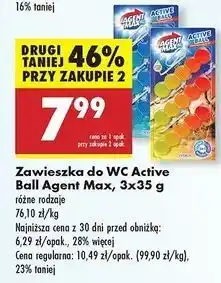 Biedronka Zawieszka niebieska Agent Max Active Ball oferta