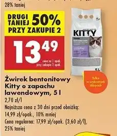 Biedronka Żwirek lawendowy Kitty oferta