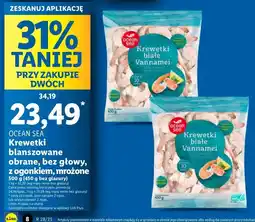 Lidl Krewetki blanszowane obrane Oceansea oferta