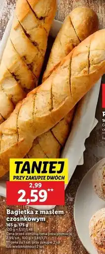 Lidl Bagietka czosnkowa oferta