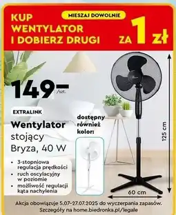 Biedronka Wentylator stojący esf-400 Extralink oferta