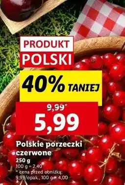 Lidl Porzeczki czerwone polskie oferta