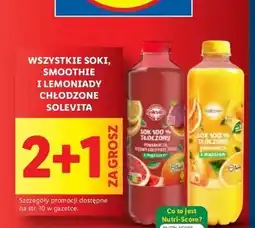 Lidl Sok pomarańczowy 100% z miąższem Solevita oferta
