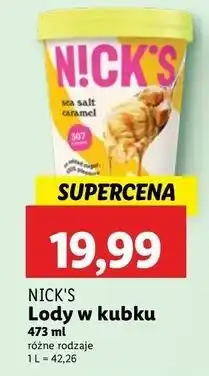 Lidl Lody sea salt caramel N!Ck's oferta