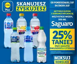 Lidl Woda gazowana Saguaro Muszyńskie oferta