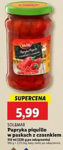 Lidl Papryka piquillo grillowana krojona Sol&Mar oferta