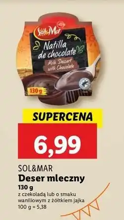 Lidl Deser waniliowy z żółtkiem jajka Sol&Mar oferta