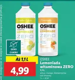 Lidl Lemoniada mango Oshee Vitamin Lemonade Zero oferta
