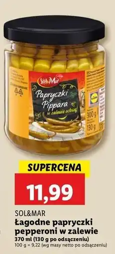 Lidl Papryczki pepperoni w occie Sol&Mar oferta