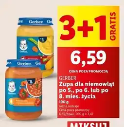 Lidl Zupka jarzynowa z cielęciną Gerber oferta