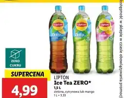 Lidl Herbata mrożona mango Lipton Ice Tea oferta