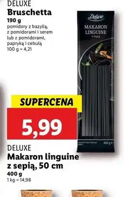 Lidl Makaron linguine z sepią Deluxe (Schwarz) oferta