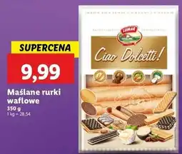 Lidl Rurki maślane waflowe Lumar oferta
