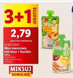Lidl Mus jabłko-mango-marchew Kubuś Baby oferta