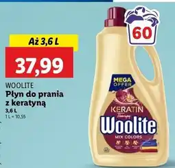 Lidl Płyn do prania mix colors Woolite Keratin oferta