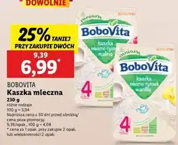 Lidl Kaszka mleczno-ryżowa waniliowa Bobovita oferta