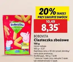 Lidl Ciastka pszenno-orkiszowe peppa pig Bobovita oferta