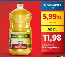 Lidl Olej rzepakowy 2 l Wielkopolski oferta