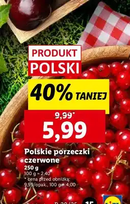 Lidl Porzeczki czerwone 1 opak. Lidl oferta