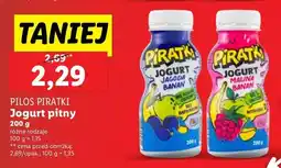 Lidl Jogurt pitny Pilos Piratki, różne rodzaje oferta