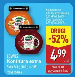 ALDI Konfitura extra Łowicz oferta