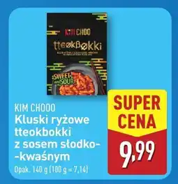 ALDI Kluski ryżowe Kim tteokbokki z sosem słodko-kwaśnym Kim Choo oferta